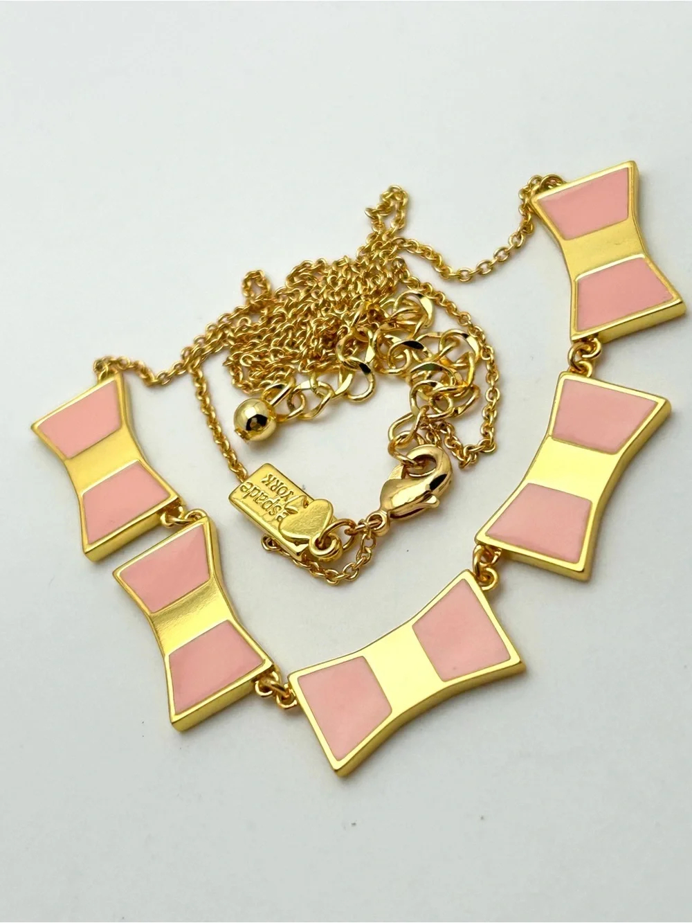 Kate Spade Pink Bow Shoppe Necklace